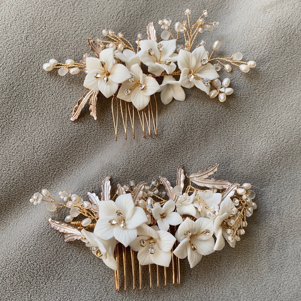 Bridal hair combs